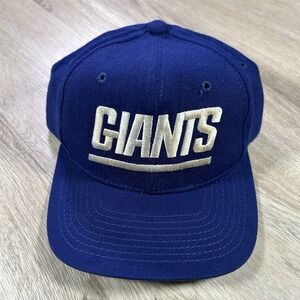 VTG Sports Specialties New York Giants Snapback Hat NFL Blue 100% Wool Small Cap
